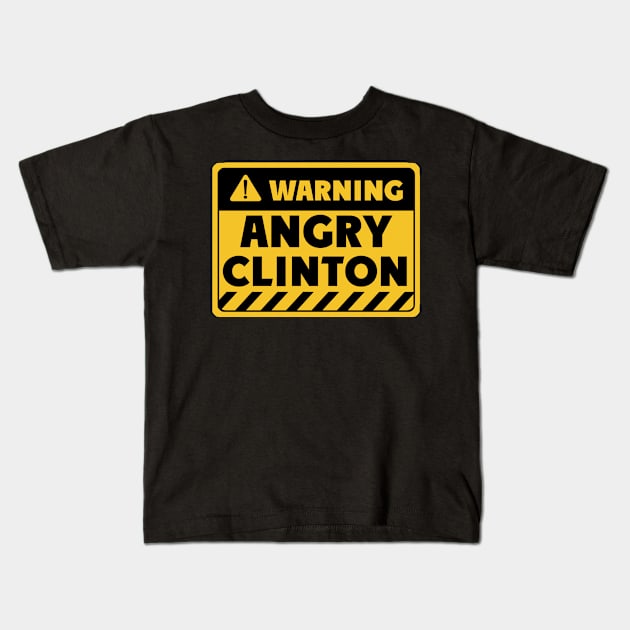 Angry Clinton Kids T-Shirt by EriEri